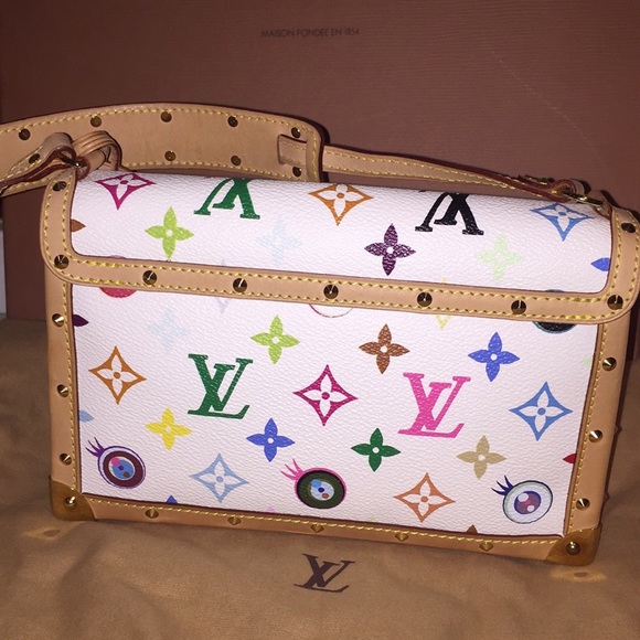 VINTAGE LOUIS VUITTON EYE MISS YOU BLANC BAG❤️HP - Picture 2 of 8